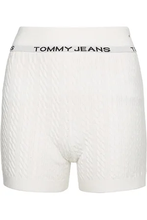 Tommy Hilfiger Tommy Jeans Shorts - TJW CABLE KNIT LOUNGE SHORT white