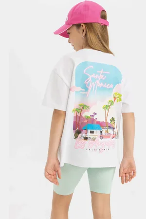 DeFacto Oversize Fit Printed Short Sleeve T-shirt