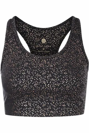 Endurance Podprsenka AthleciFranz Deluxe Printed Sports Bra Dark