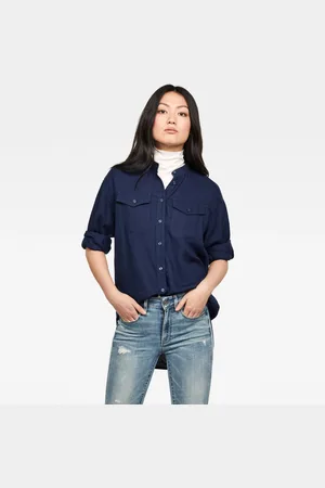 G-Star G-STAR Shirt - Parota classic bf shirt wmn l\s dark blue