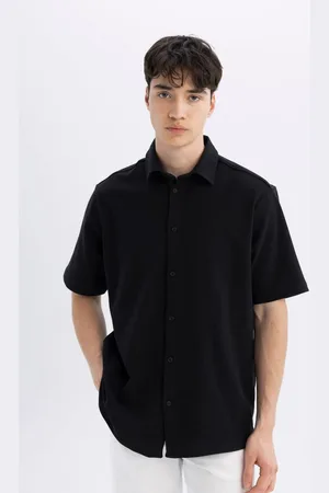 DeFacto Regular Fit Cotton Short Sleeve Shirt