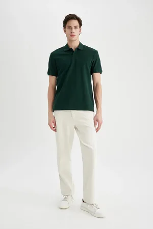 DeFacto Relax Fit Linen Blend Pocket Straight Leg Trousers