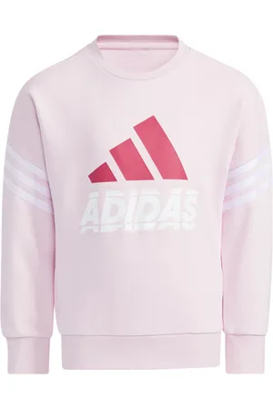 adidas Dětská mikina Graphic Crew Neck Clear Pink