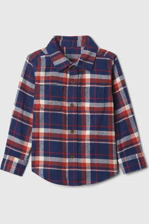 GAP Baby flanelová kostkovaná košile - Kluci
