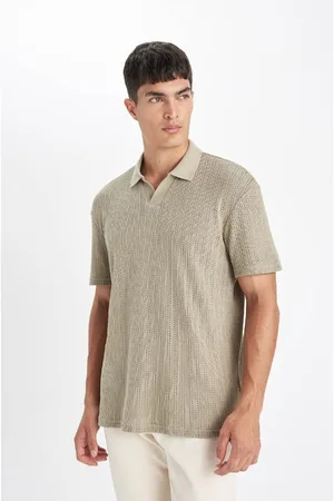 DeFacto Regular Fit Short Sleeve Knitted Polo Shirt