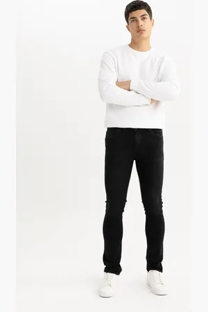 DeFacto Pedro Slim Fit Slim Fit Normal Waist Narrow Leg Jean Trousers