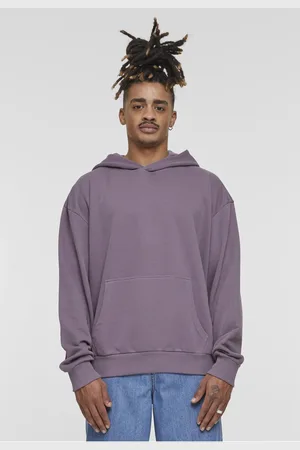 Urban classics Pánská mikina s kapucí Terry Hoody fialová