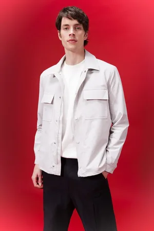 DeFacto Regular Fit Polo Collar Snap Closure Pocket Shirt Jacket
