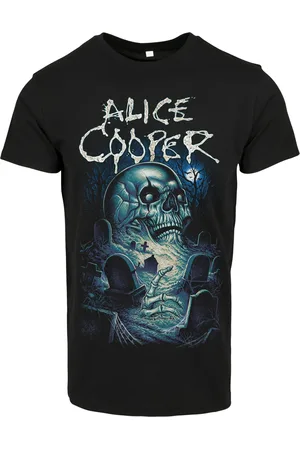 Merchcode Alice Cooper Graveyard Blue Tee černé