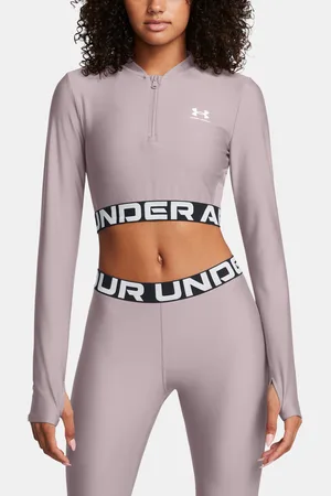 Under Armour Dámské tričko HeatGear Rib 1/4 Zip LS - Dámské