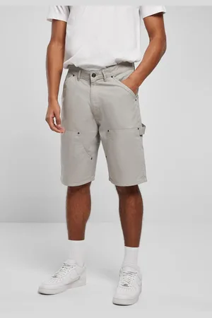Urban classics Double Knee Carpenter Shorts lightasphalt