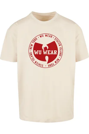 Wu Wear Pánské tričko WU Wear Circle Logo Oversize pískové