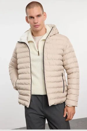 Trendyol Stone Regular Fit Hooded Winter Coat
