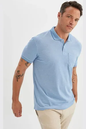 DeFacto New Regular Fit Short Sleeve Basic Plain Polo Shirt