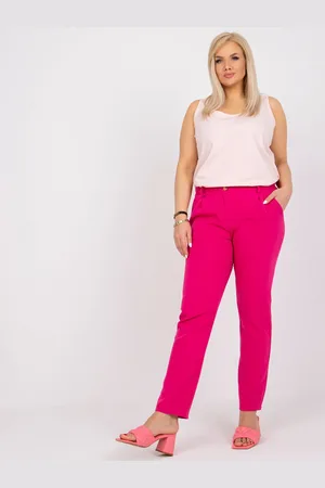 BASIC FEEL GOOD Světle růžovém plus size top z bavlny Keyla