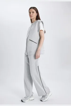 DeFacto Wide Leg Zippered Sweatpants