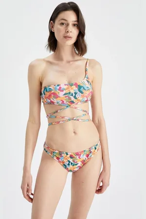 DeFacto Fall In Love Regular Fit Floral Bikini Bottom
