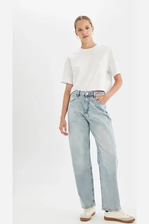 DeFacto Baggy Fit High Waist Long Jeans