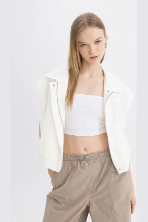 DeFacto Cool Regular Fit Zippered Gabardine Vest