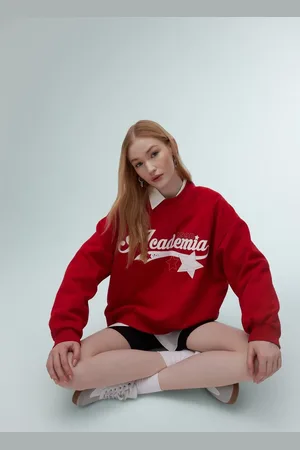 DeFacto Cool Oversize Fit Printed Sweatshirt