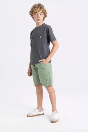 DeFacto Boy Cargo Fit Gabardine Shorts