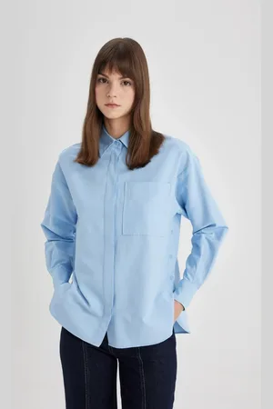 DeFacto Relax Fit Poplin Long Sleeve Shirt Tunic