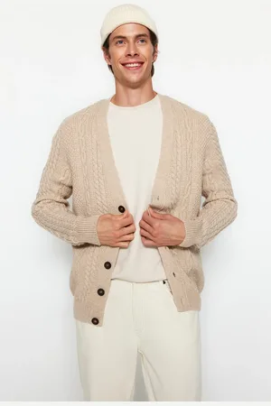 Trendyol Pánský kardigan Knitwear