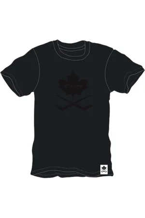 CCM Triko Blackout Leaf S/S Tee SR Black, XL