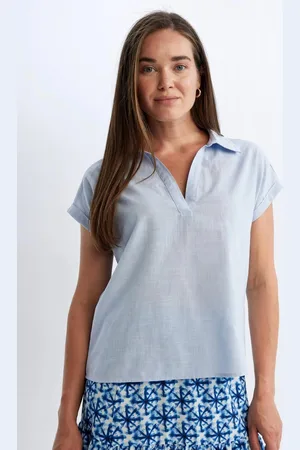 DeFacto Regular Fit Flame Cotton Short Sleeve Polo Collar Shirt