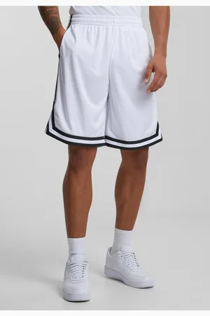 Urban classics Stripes Mesh Shorts whtblkwht
