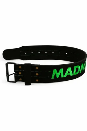 Mad Max Fitness opasek kožený s karabinou MFB301 XL