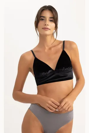DeFacto Fall In Love Covered Velvet Bralette