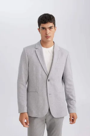 DeFacto Slim Fit Slim Fit Lined Buttoned Blazer Jacket