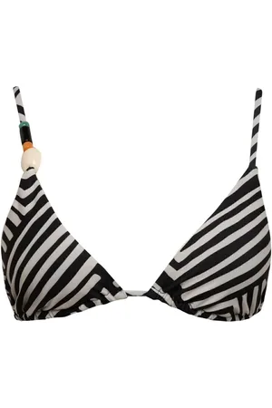 DeFacto Fall In Love Regular Fit Striped Triangle Bikini Top