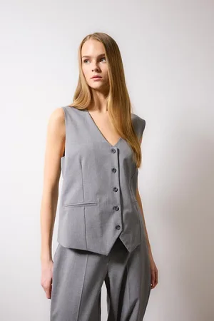 DeFacto Long Fit Blazer Vest