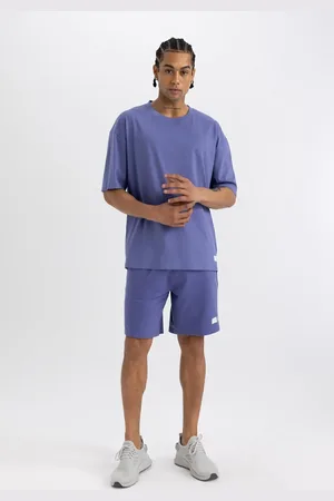 DeFacto Fit Slim Fit Slim Cut Short Leg Sweatshirt Fabric Shorts A1625ax24sm