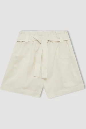 DeFacto Girl Paperbag Linen Shorts