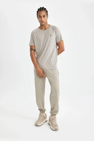 DeFacto Fit Loose Fit Elastic Waist Leg Pocket Pique Jogger Sweatpants