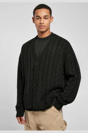 Urban classics Boxy Cardigan černý