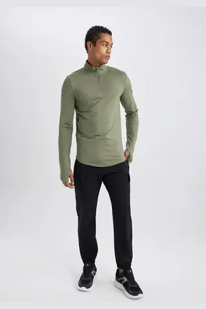 DeFacto Fit Sports Jogger Sweatpants Standard Fit Woven Cargo Pocket Elastic Leg
