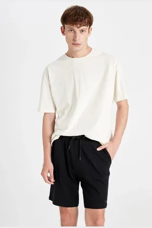 DeFacto Relax Fit Basic Plain Shorts with Pockets
