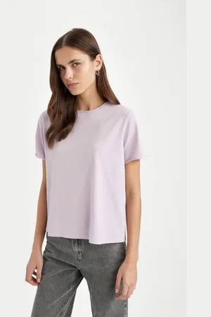 DeFacto Regular Fit Crew Neck Combed Cotton Basic Short Sleeve T-Shirt