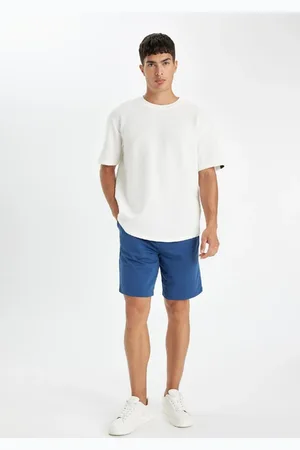 DeFacto Regular Fit Basic Plain Bermuda Shorts with Pockets