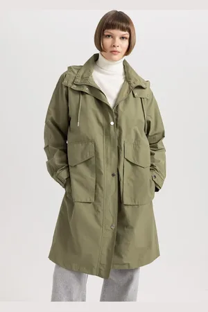 DeFacto Waterproof Regular Fit Hooded Thin Parka