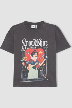 DeFacto Girls Disney Princess Relax Fit Crew Neck Short Sleeve T-Shirt