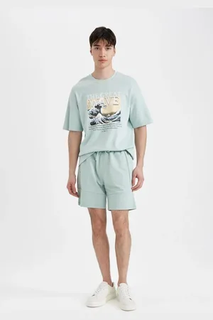DeFacto Slim Fit Slim Cut Skinny Leg Basic Plain Shorts