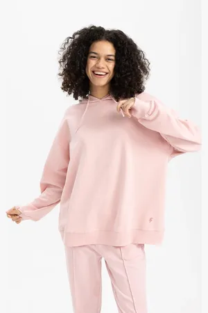 DeFacto Fit Oversize Fit Hooded Athlete Basic Sweatshirt