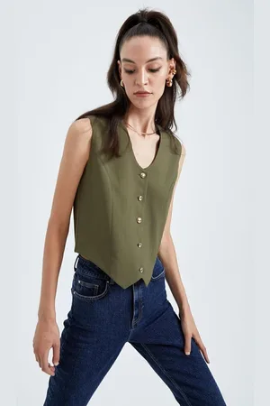 DeFacto Sorbet X Slim Fit Buttoned Blazer Vest