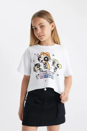 DeFacto Girls Powerpuff Girls Crew Neck Short Sleeve T-Shirt