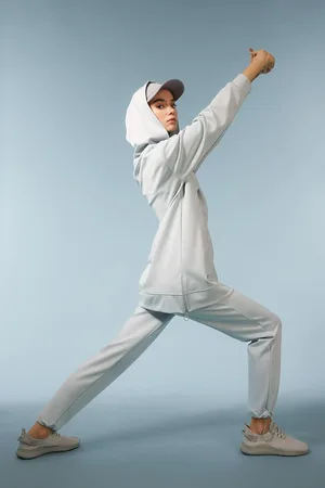 DeFacto Fit Jogger Sweatpants Standard Fit Pocket Short Leg Scuba Diving Fabric